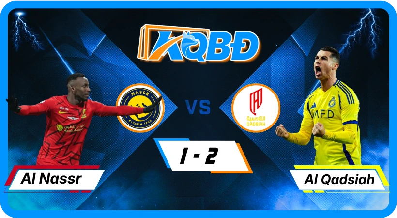 KQBD Al Nassr 1-2 Al Qadsiya: Kết quả bóng đá ngày 8/1/2026